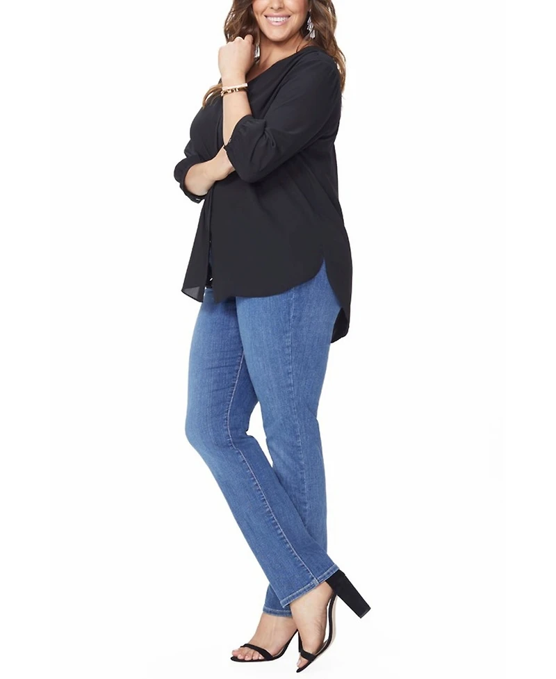 Nydj Plus Pintuck Blouse