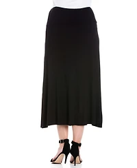 24seven Comfort Apparel Plus Maxi Skirt