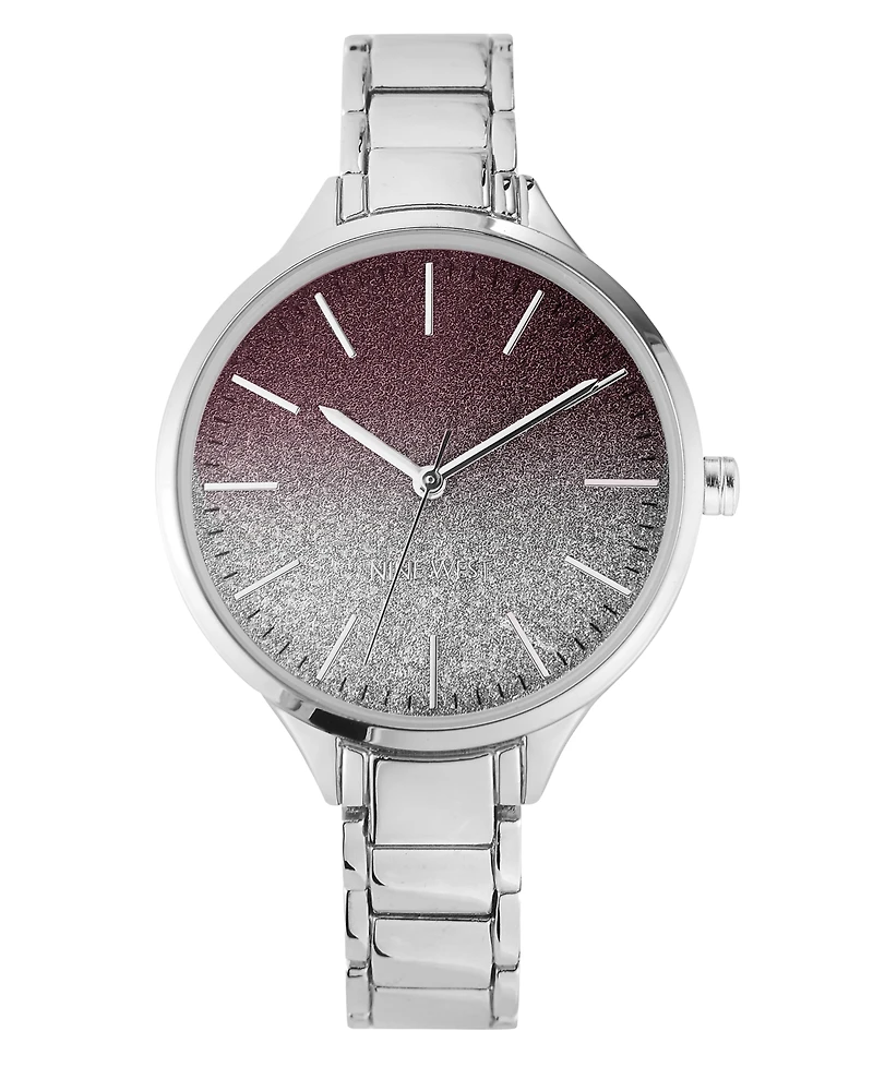 Nine West Women's Gunmetal Bracelet Watch 36mm