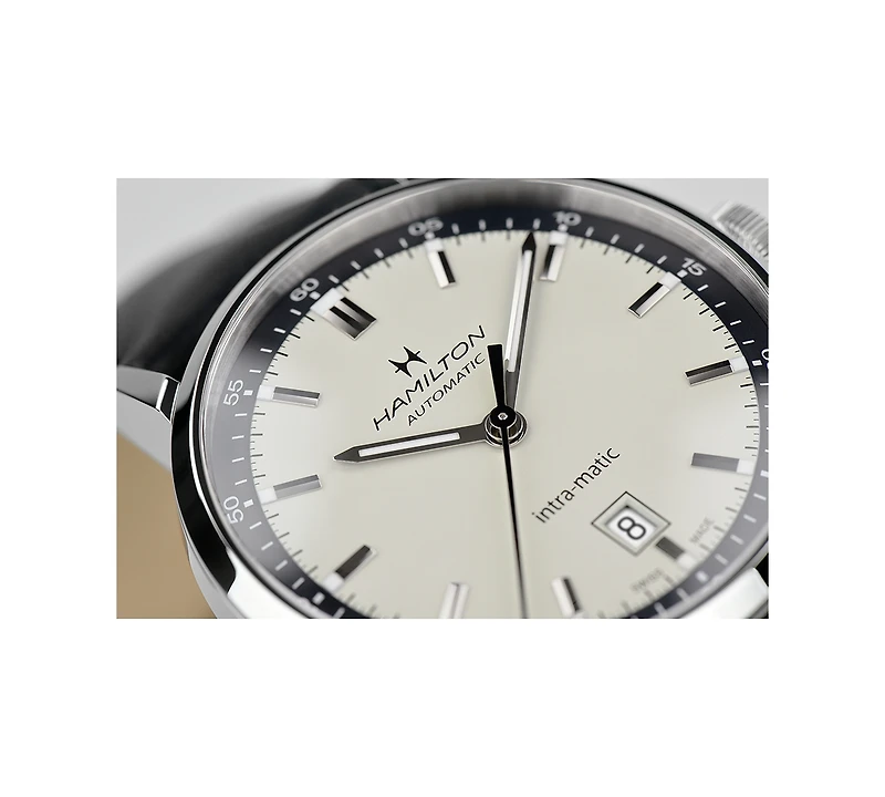 Hamilton Men's Swiss Automatic Intra-Matic Leather Strap Watch 40mm