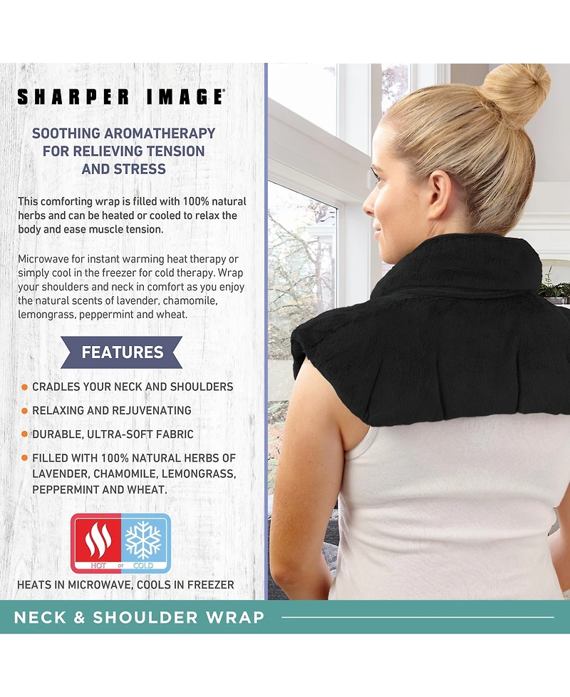 Sharper Image Warming & Cooling Aromatherapy Neck Shoulder Wrap Pad