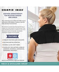Sharper Image Warming & Cooling Aromatherapy Neck Shoulder Wrap Pad