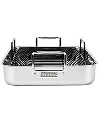Viking 3-Ply Stainless Steel Roasting Pan with Nonstick Rack