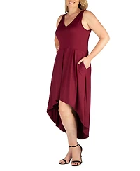 Women's Plus High Low Party Dress