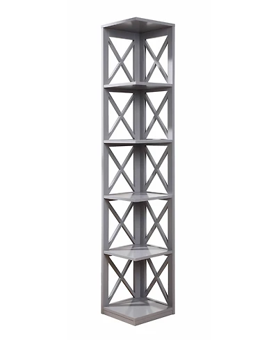 Oxford 5 Tier Corner Bookcase