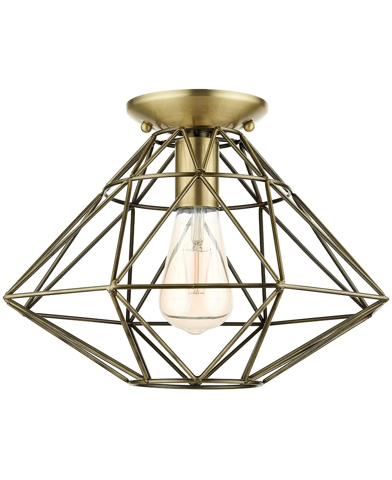 Geometric 1 Light Flush Mount