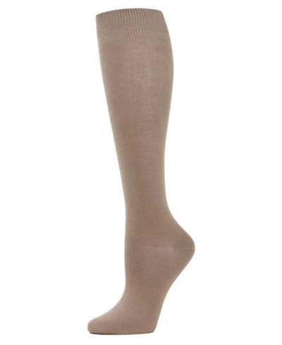 MeMoi Women's Bamboo Blend Knit Knee High Socks