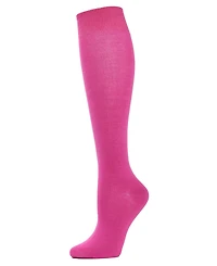 MeMoi Women's Bamboo Blend Knit Knee High Socks
