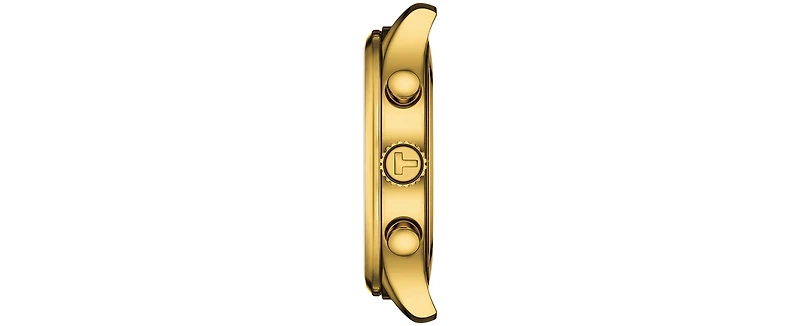 Tissot Men's Swiss Chronograph Chrono Xl Classic Gold-Tone Stainless Steel Bracelet Watch 45mm