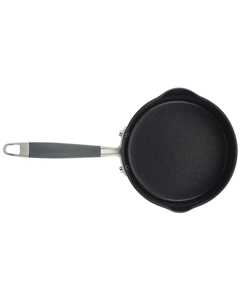 Anolon Advanced Home Hard-Anodized Nonstick Straining Saucepan, 2-Quart