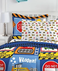 Dream Factory Kids Under Construction Comforter Set