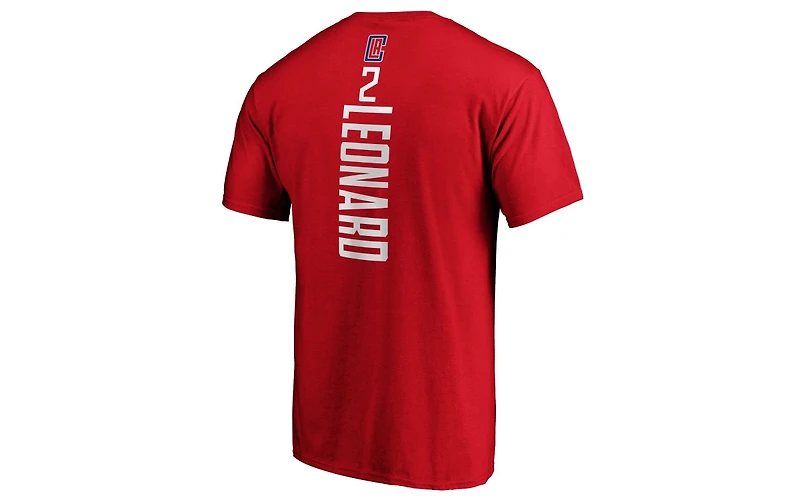 Majestic Los Angeles Clippers Men's Playmaker Name and Number T-Shirt Kawhi Leonard