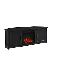 Camden 58" Corner Tv Stand with Fireplace