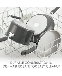 Rachael Ray Create Delicious Aluminum Nonstick Covered 9.5" Deep Skillet