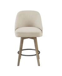 Madison Park Pearce Counter Stool with Swivel Seat