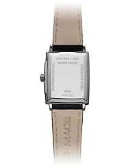 Raymond Weil Women's Swiss Toccata Black Calf Leather Strap Watch 22.6x28.1mm