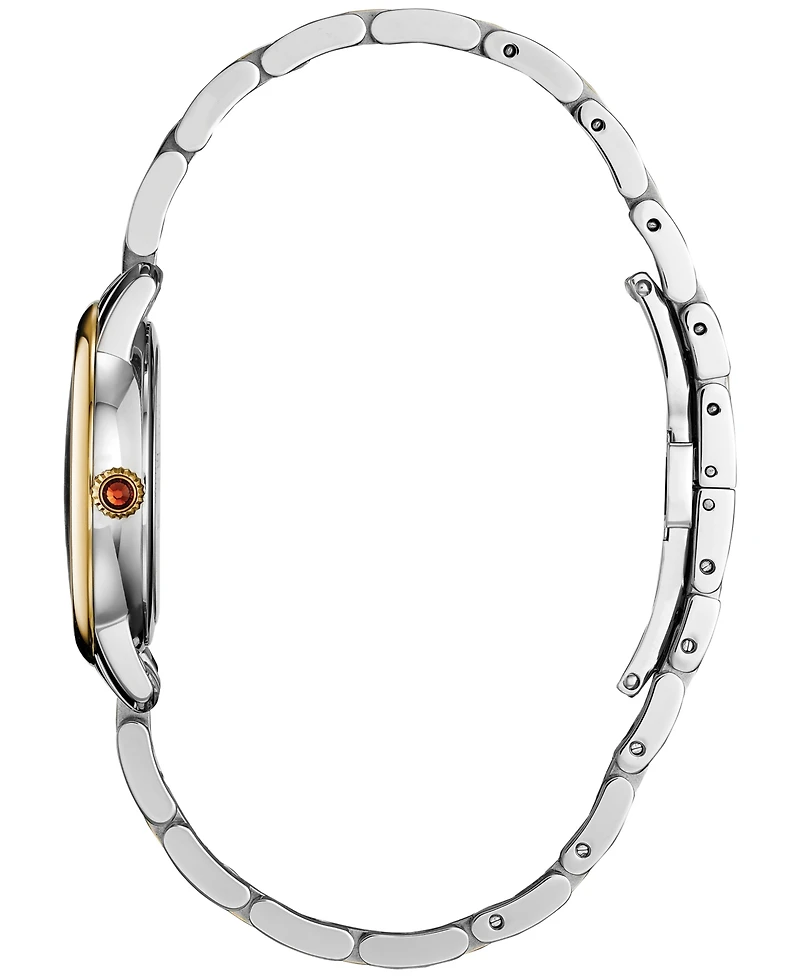Frederique Constant Women's Swiss Slimline Diamond (1/20 ct. t.w.) Two-Tone Stainless Steel Bracelet Watch 30mm