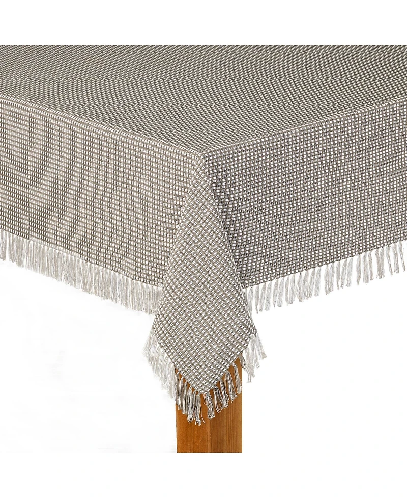 Lintex Homespun Grey 100% Cotton Tablecloth 60"X120"