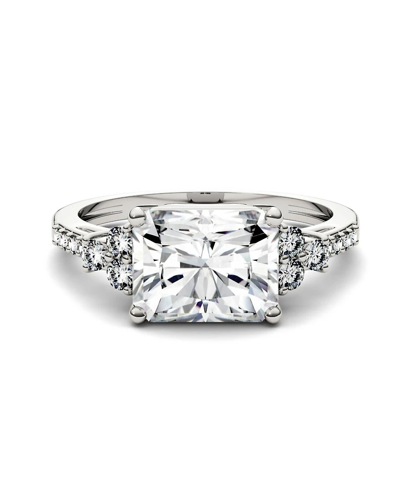 Moissanite Radiant Cut Engagement Ring 2-9/10 ct. t.w. Diamond Equivalent 14k White Gold