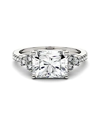 Moissanite Radiant Cut Engagement Ring 2-9/10 ct. t.w. Diamond Equivalent 14k White Gold
