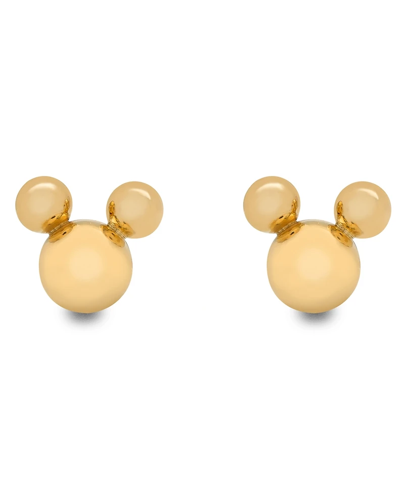 Disney Children's Mickey Mouse Stud Earrings in 14k Gold
