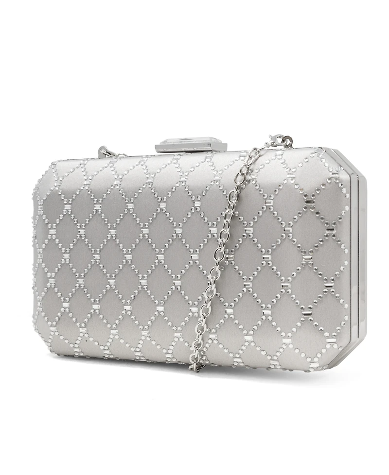 I.n.c. International Concepts Sasha Satin Sparkle Clutch