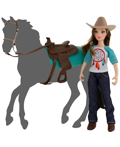 Breyer Classics Freedom Series Natalie Cowgirl Doll and Accessory 5 Piece Set
