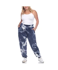 White Mark Plus Tie Dye Harem Pants
