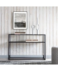 Nellie Console Table with Solid Metal Shelf