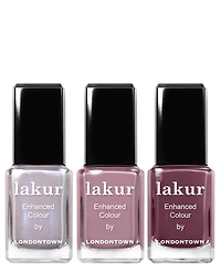 Londontown 3-Pc. Royal Plum Lakur Enhanced Colour Nail Polish Set
