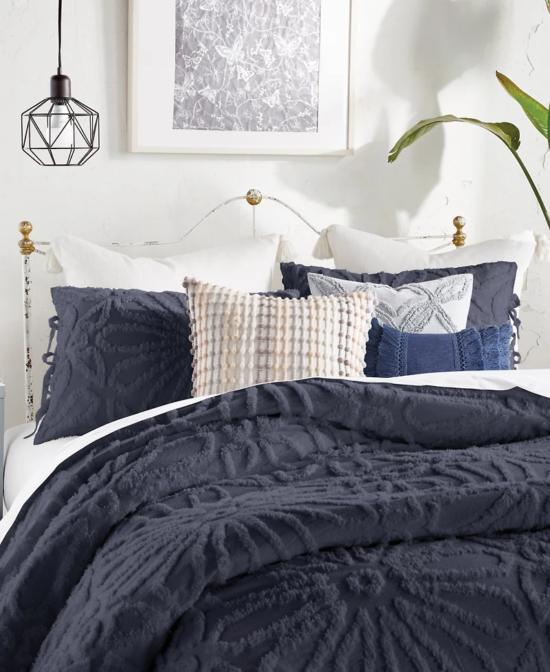 Peri Home Chenille Medallion 3-Pc. Comforter Set, Full/Queen