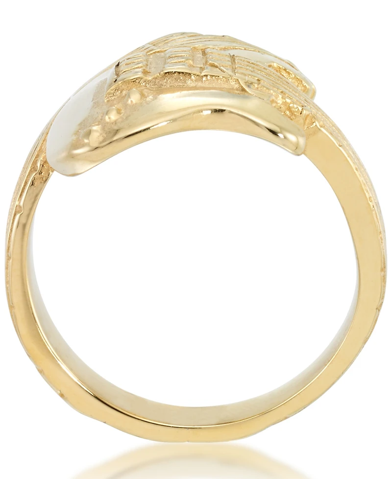Andrew Charles by Andy Hilfiger Men's Guitar Ring Yellow Ion-Plated Stainless Steel