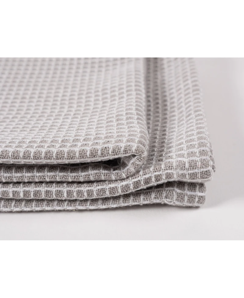 Madison Waffle Kitchen Towel, Set of 4