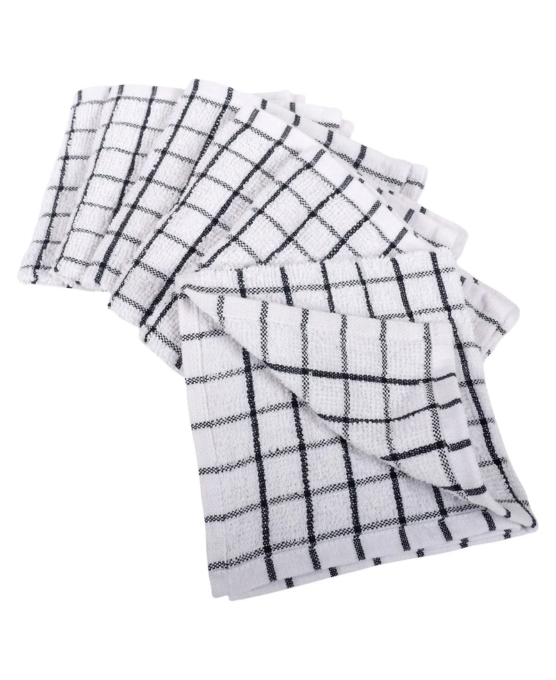 Checkered Terry Dishcloth, Set of 6