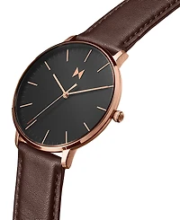 Mvmt Men's Legacy Slim Brown Leather Strap Watch 42mm