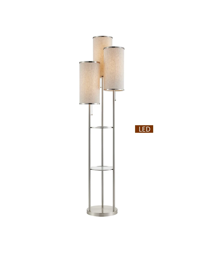Artiva Usa Eleanor 66" Led Tri-Light Shelf Floor Lamp
