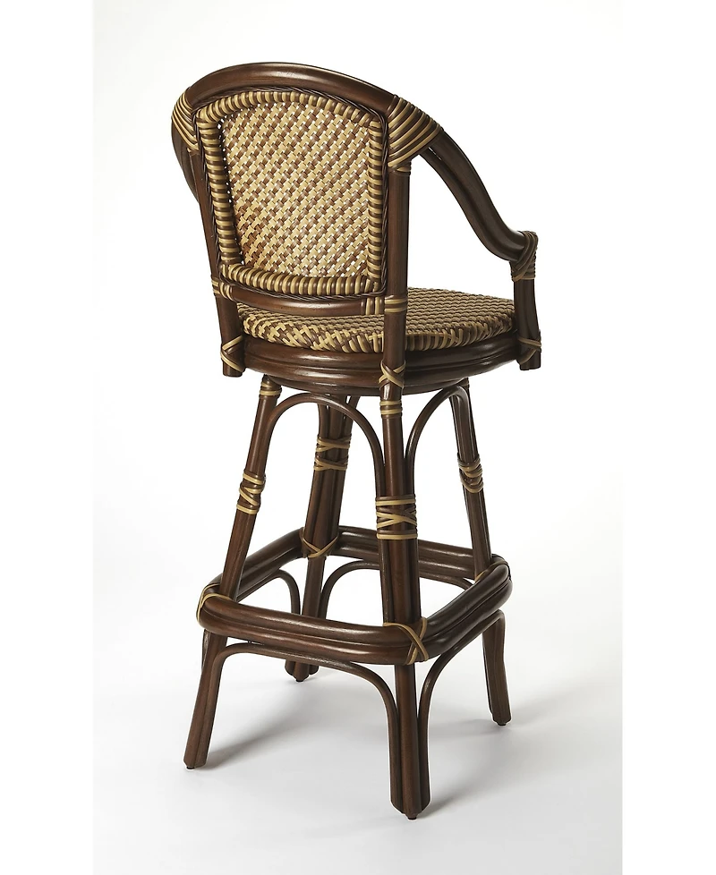 Butler Specialty Renata Rattan Bar Stool