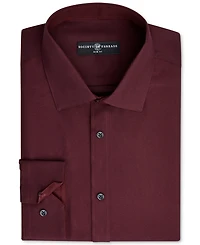 Society of Threads Men's Slim-Fit Non-Iron Performance Solid Dress Shirt