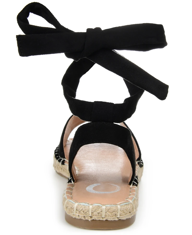 Journee Collection Women's Emelie Espadrille Flat Sandals