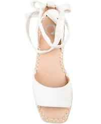 Journee Collection Women's Emelie Espadrille Flat Sandals
