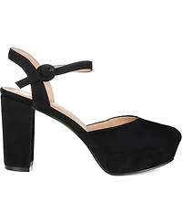 Journee Collection Women's Roslynn Platform Block Heel Dress Pumps