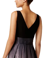 Sl Fashions Ombre Satin Bow Sash Gown
