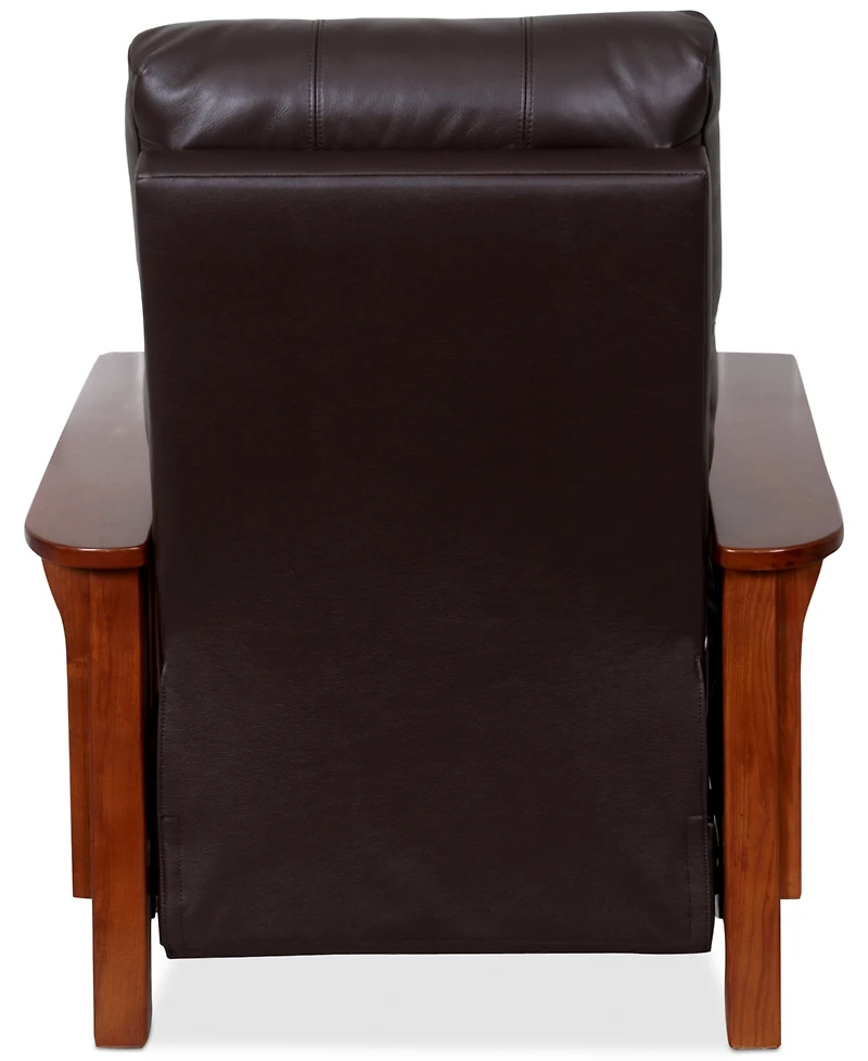 Harrison Leather Pushback Recliner, Created for Macy's