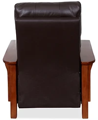 Harrison Leather Pushback Recliner, Created for Macy's