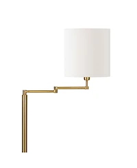 Moby Swing Arm Floor Lamp with Drum Shade