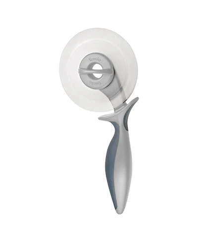 Tovolo Food Prep 2 in 1 Pizza Wheel Utensil for Meal Prep Dough Pizza Pie and Pastry Cutter with Two Blades