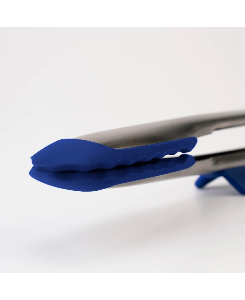 Tovolo Tip Top Tongs, Easy-Grip Kitchen Tongs for Cooking With Silicone Tips