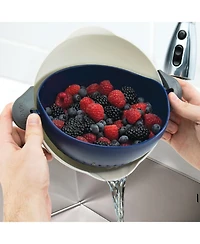 Tovolo Soak N' Strain Colander, Easy-Pour Spout, 1.5-Qt. Food Strainer