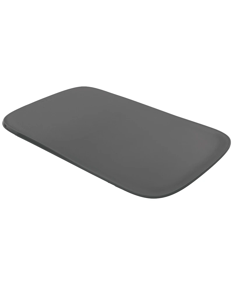 Tovolo Hi-Low Cutting Board, Food Prep Mat for Multiple Ingredients, Large Non-Slip Flexible Cutting Mat with Raised Section