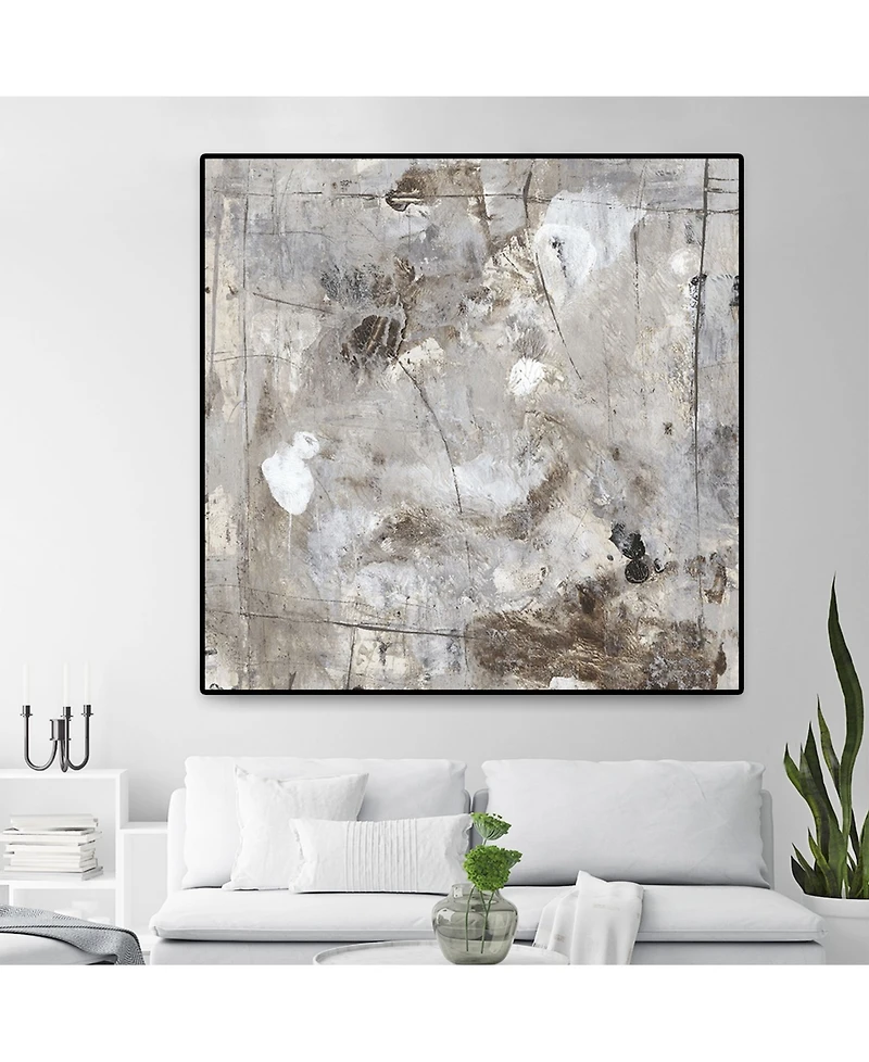 Giant Art Neutral Jostle Ii Oversized Framed Canvas, 45" x 45"